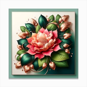 Lotus Flower Painting 1 Canvas Print