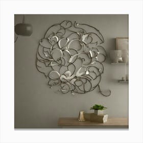 Abstract Metal Wall Art 3 Canvas Print