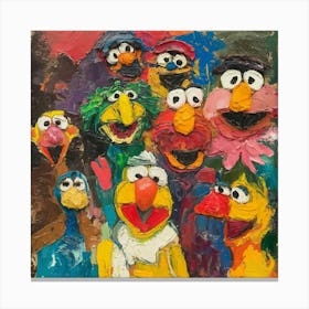 Sesame Street 3 Canvas Print