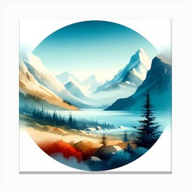 Landscape Painting 85 Canvas Print