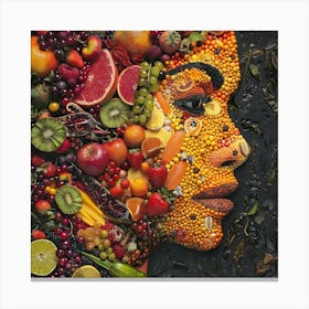 Fruit Face 2 Canvas Print