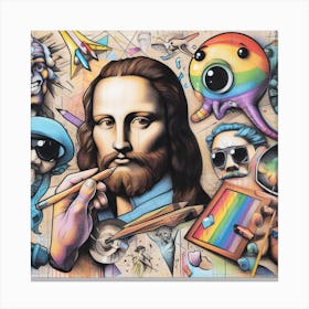 Jesus Of Modern Old 1 Canvas Print