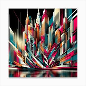 Abstract Cityscape 3 Canvas Print