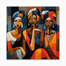 Three African Women 7 Canvas Print