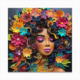 Quilling Art 3 Canvas Print