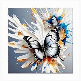 Butterfly Splash Canvas Print