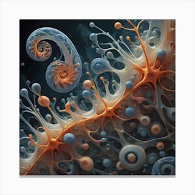 Dynamic Formation Of Life 6 Canvas Print