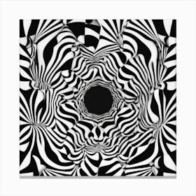 Black and White Abstract Art 37 Canvas Print