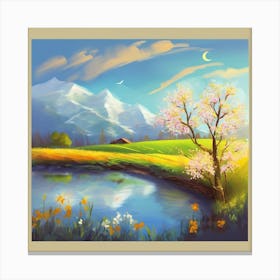 Landscape Painting 1 Canvas Print