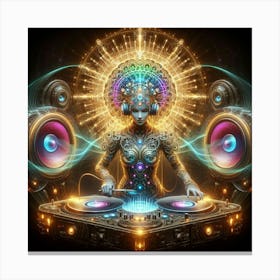 Psychedelic Dj Canvas Print