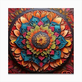 Mandala Art Painting Canvas Print