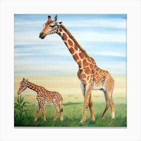 Giraffes 1 Canvas Print