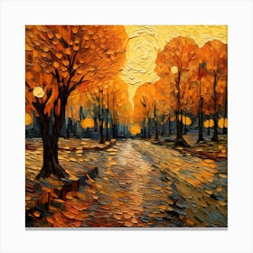 Autumn Road 1 Canvas Print