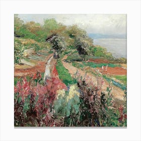 Path By The Sea Canvas Print