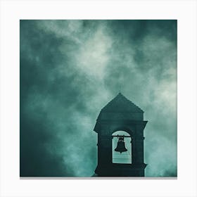 Bell Tower In The Fog Canvas Print