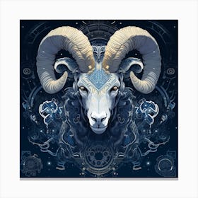 Ram Head 2 Canvas Print