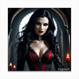 Gothic Beauty 4 Canvas Print