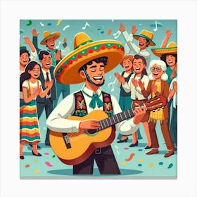 Mexican sombrero 4 Canvas Print