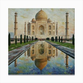 Taj Mahal - Reflection Canvas Print