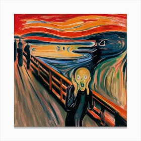 The Scream By Edvard Munch 1 Canvas Print