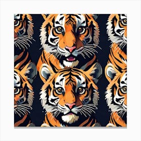 tiger faces Canvas Print