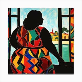 Woman By The Window 4 Canvas Print