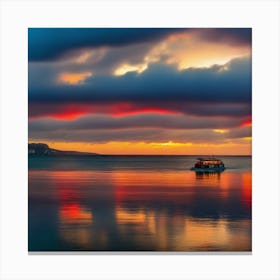 Sunset On The Water 34 Canvas Print