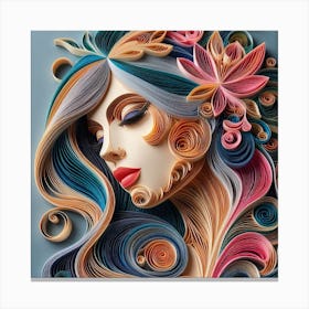 Quilling Art 1 Canvas Print