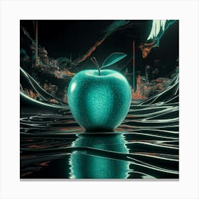 Blue Apple Canvas Print