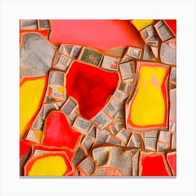 Mosaic Shapes Canvas Print