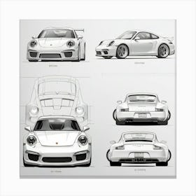 Porsche 911 Gt3 6 Canvas Print