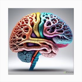 Human Brain 105 Canvas Print