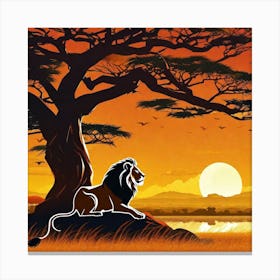 Lion King 3 Canvas Print