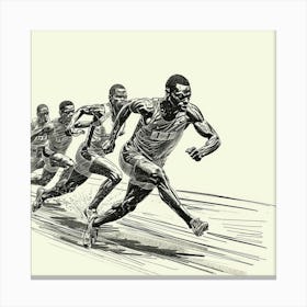 Runner'S Race 2 Canvas Print