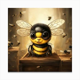 Cute bee 1 Canvas Print