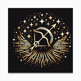 A Zodiac symbol, Sagittarius 1 Canvas Print