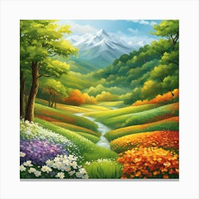 Landscape Painting 16 Canvas Print