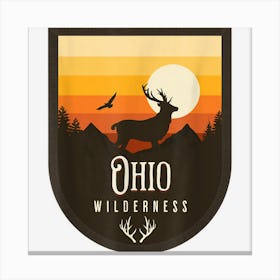 Ohio Wilderness Deer Mountain Sunset Bird Canvas Print