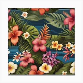 Hawaiian Flowers 1 Canvas Print