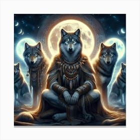 Luno the wolf 12 Canvas Print