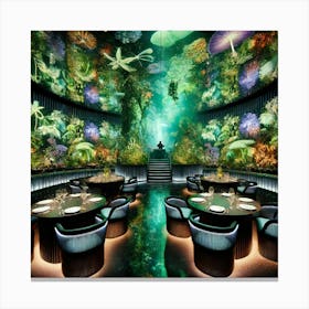 The Interior Of The Venomous Orchid, A Luxurious Canvas Print