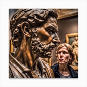 Bust Of Aphrodite Canvas Print