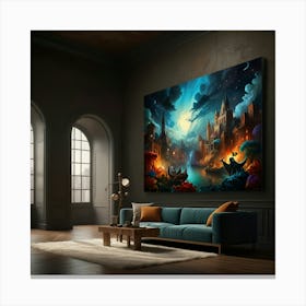 Harry Potter paintings art print Canvas Print