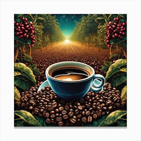 Coffee Beans 41 Canvas Print