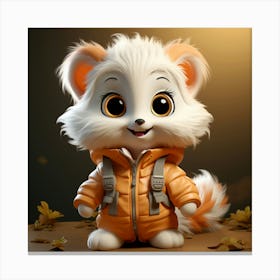 Baby Fox 4 Canvas Print