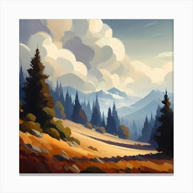 Landscape Painting 108 Canvas Print