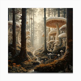 Mushroom Forest Canvas Print