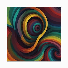 Abstract Swirls 3 Canvas Print