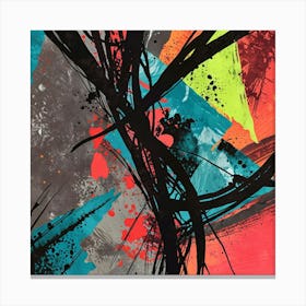 Abstract Lithograph This Artwork Is Inspired By The art print painting 3 Canvas Print