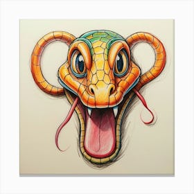 Snake Head 3 Canvas Print